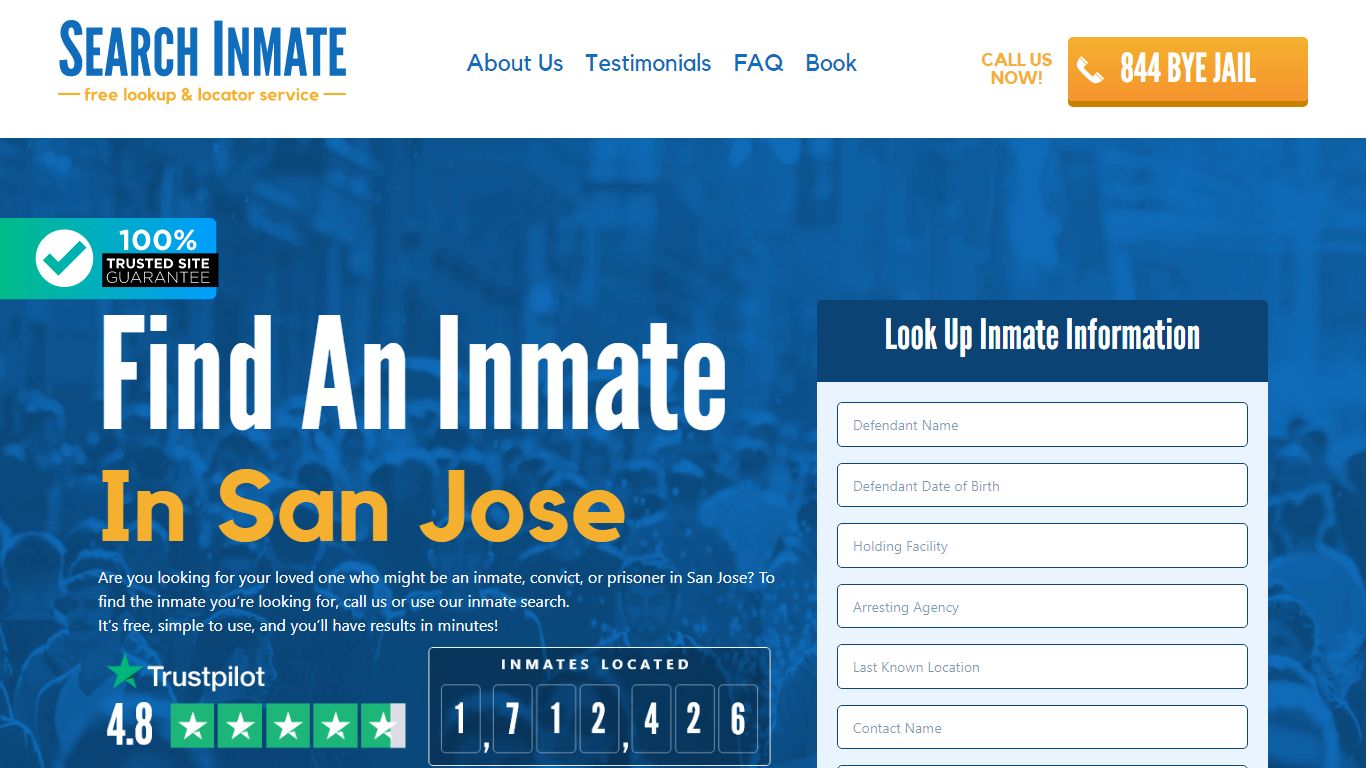 Find An Inmate in San Jose, California – SearchInmate.com